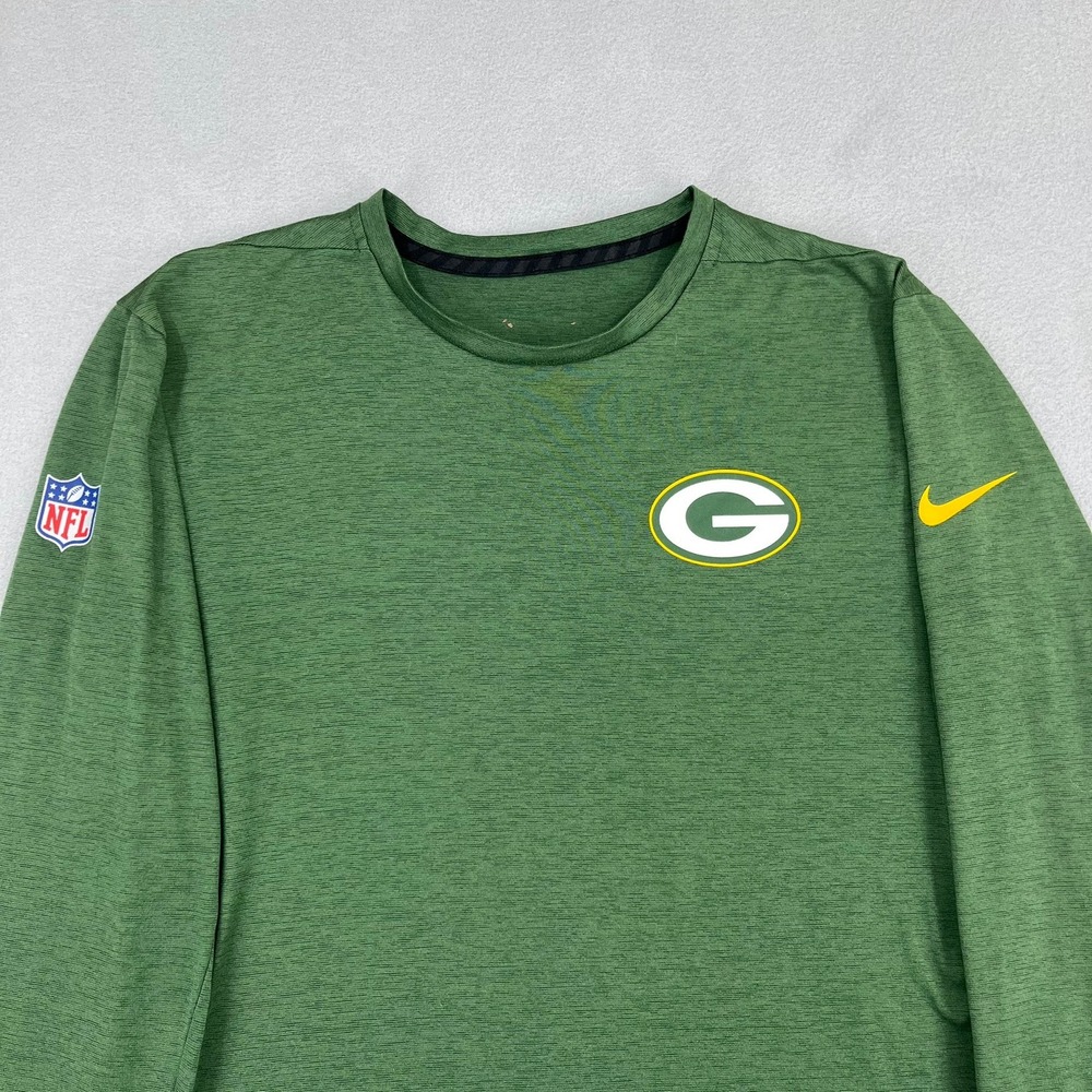 Nike Green Bay Packers Dri-FIT Long Sleeve Shirt Womens‎ M Green NFL Football - Picture 2 of 16